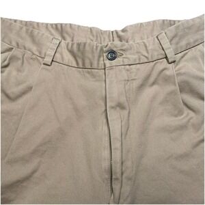 Charleston Khakis 40 (38x28) Mens Pleated Chinos Thick Beige Coastal Preppy